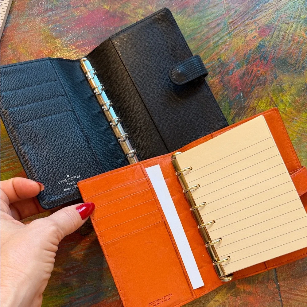 Louis Vuitton Black Epi Leather Organizer Notebook cover ( no insert)